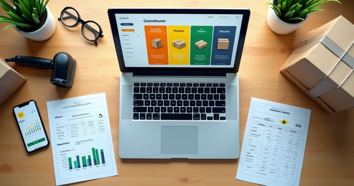 Ilustração comparando opções de fulfillment para e-commerce no Brasil
