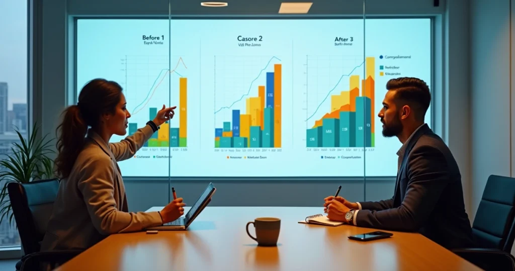 Quadro comparando taxa de conversão de e-commerce antes e depois do fulfillment